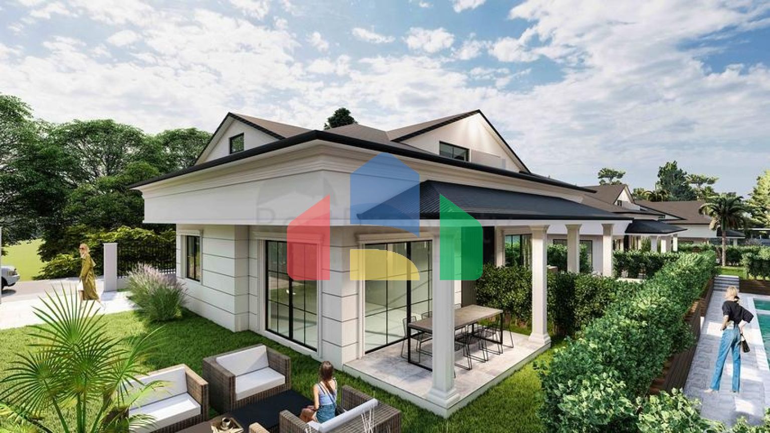 Вілли планування 2 + 1 і 3+1 в районі Кемер-Анталія