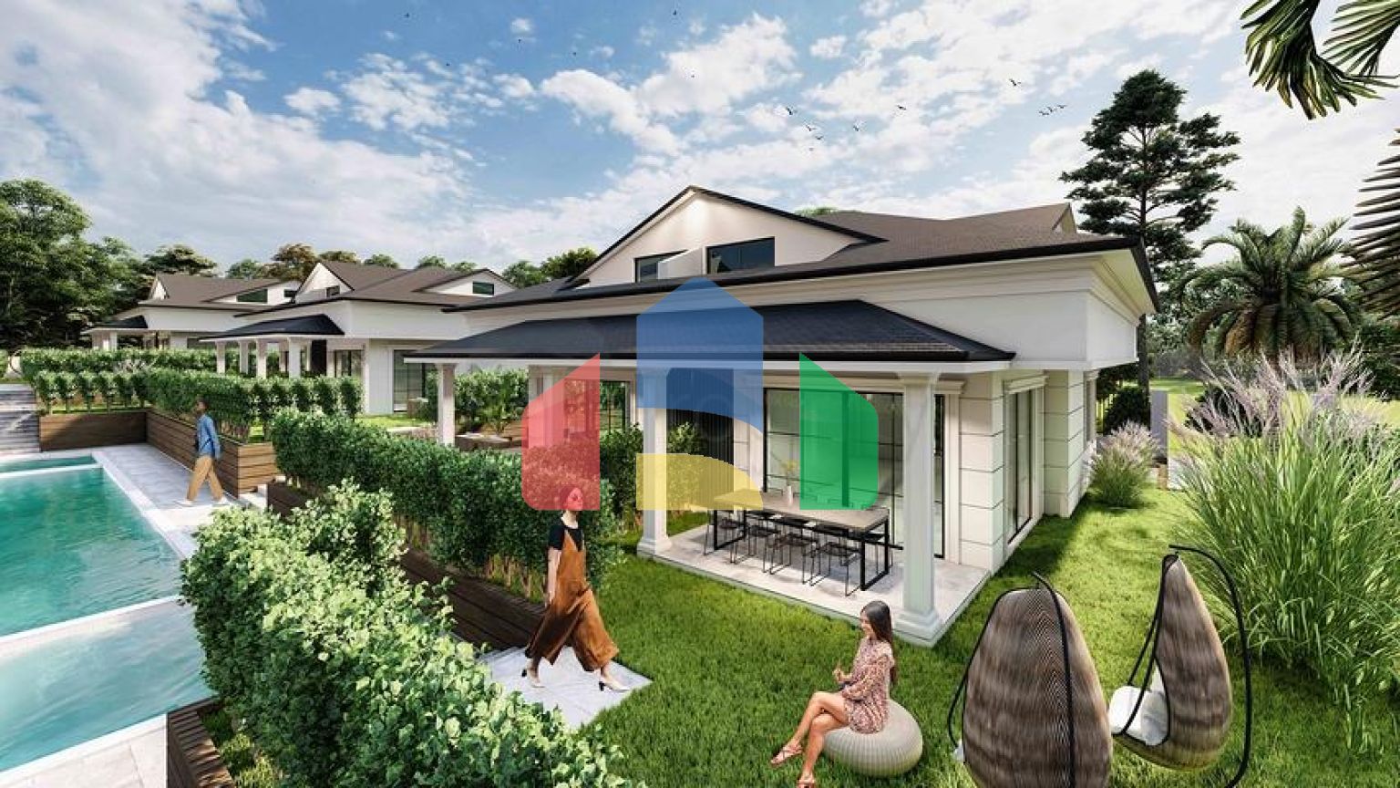 Вілли планування 2 + 1 і 3+1 в районі Кемер-Анталія