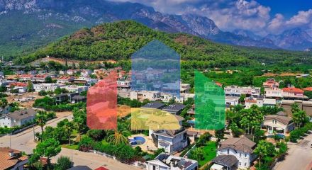 Вілла планування 7 + 1 в районі Кемер - Анталія