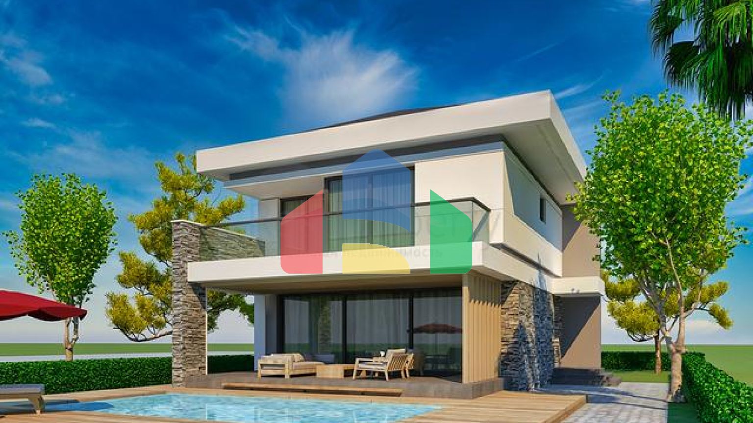 Вілла планування 4 + 1 в районі Кемер - Анталія