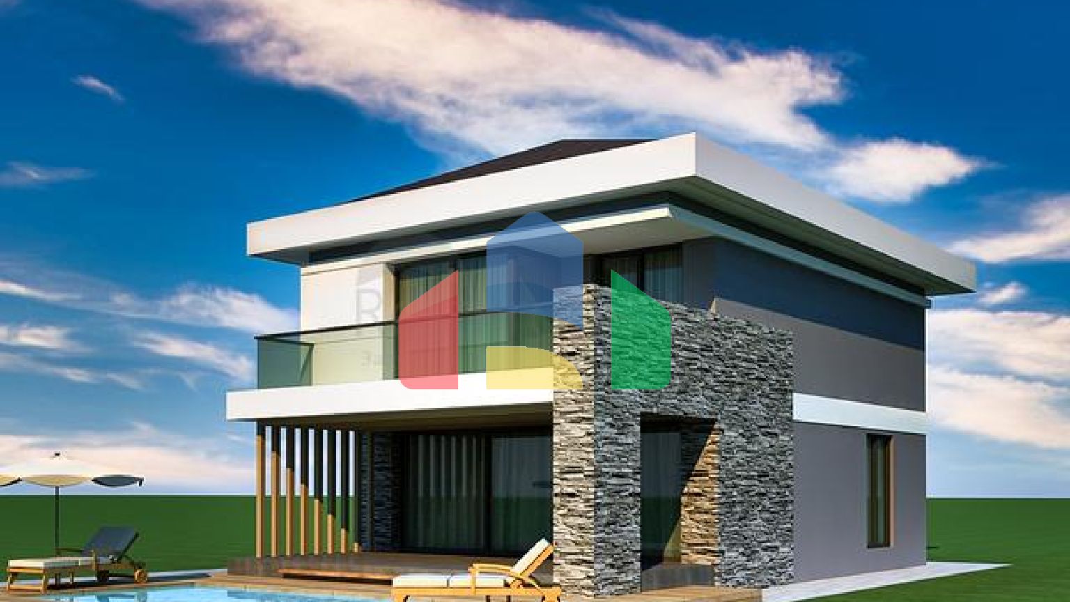 Вілла планування 4 + 1 в районі Кемер - Анталія