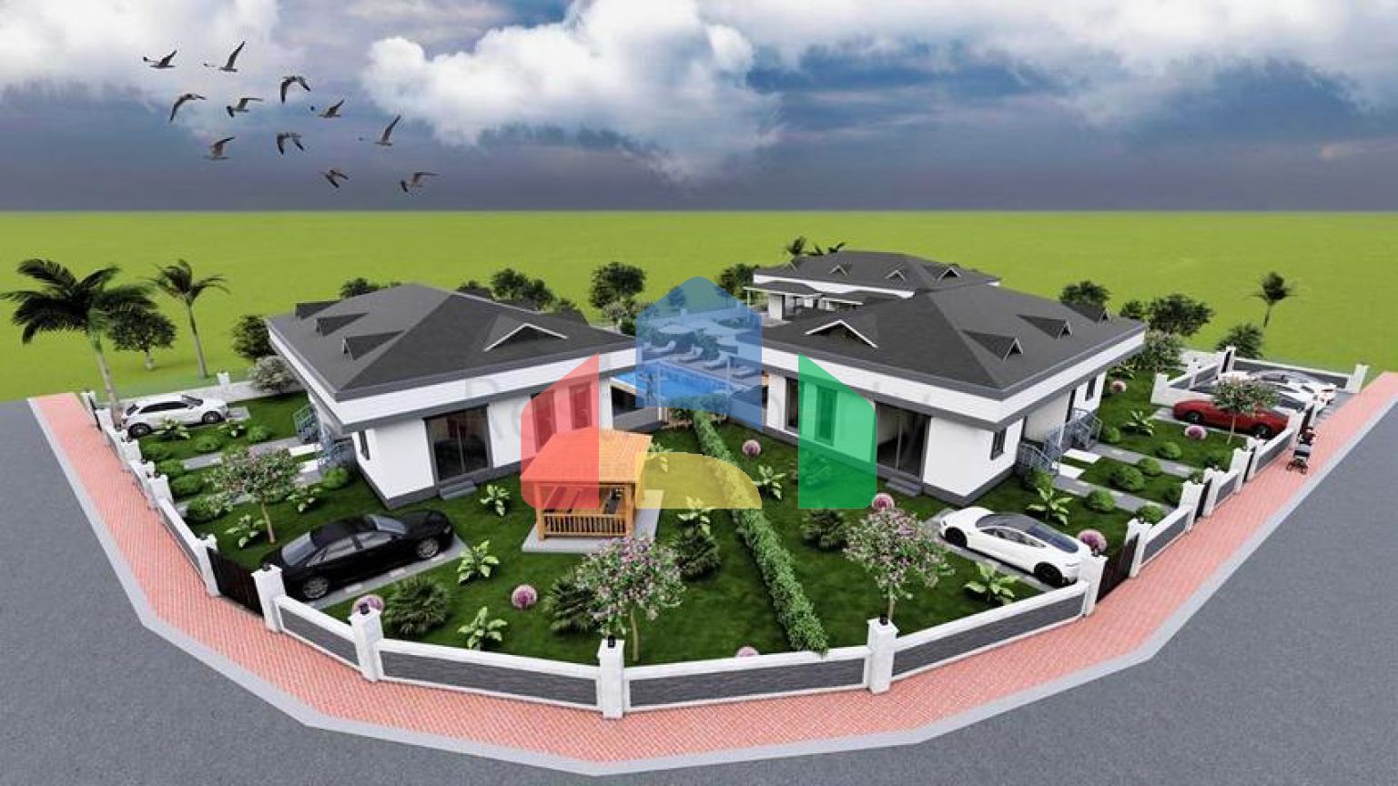 Вілла планування 3 + 1 в районі Кемер - Анталія