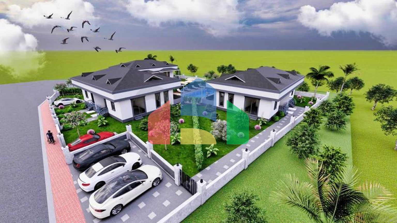 Вілла планування 3 + 1 в районі Кемер - Анталія