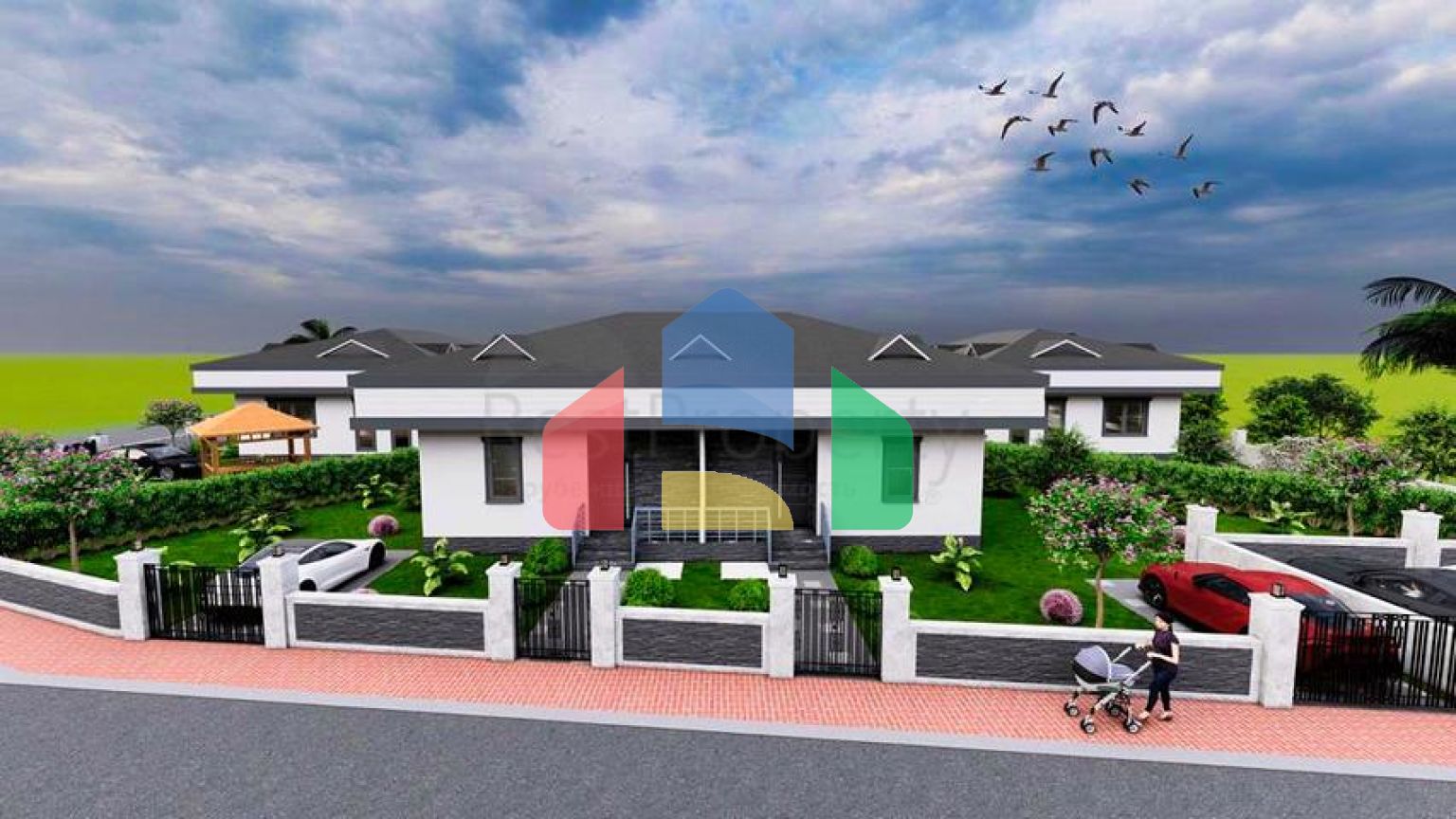 Вілла планування 3 + 1 в районі Кемер - Анталія