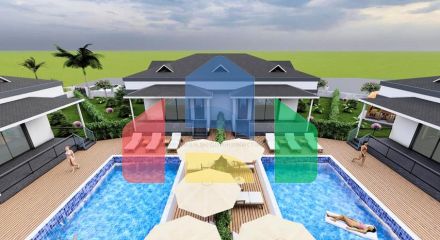 Вілла планування 3 + 1 в районі Кемер - Анталія