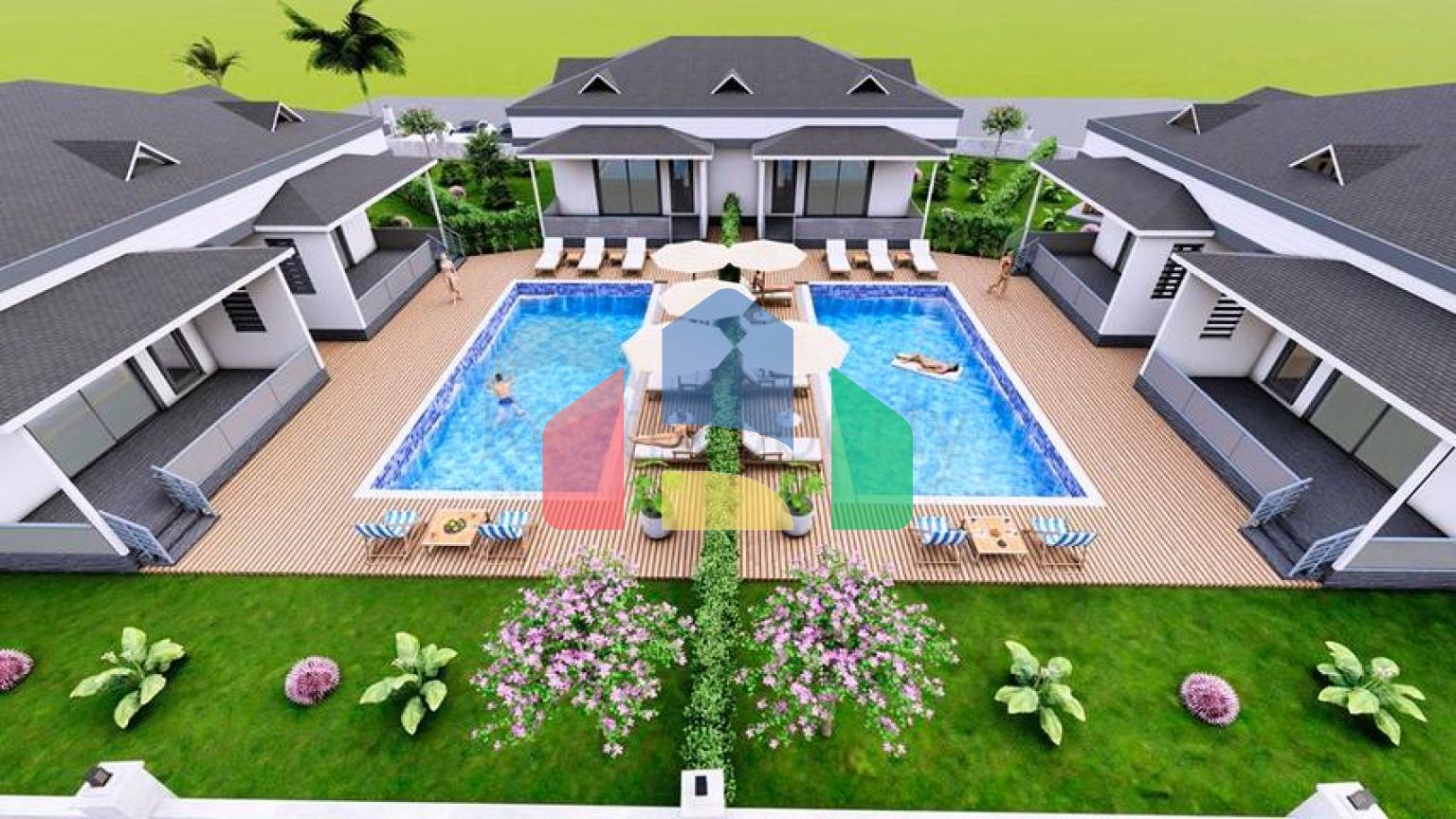 Вілла планування 3 + 1 в районі Кемер - Анталія