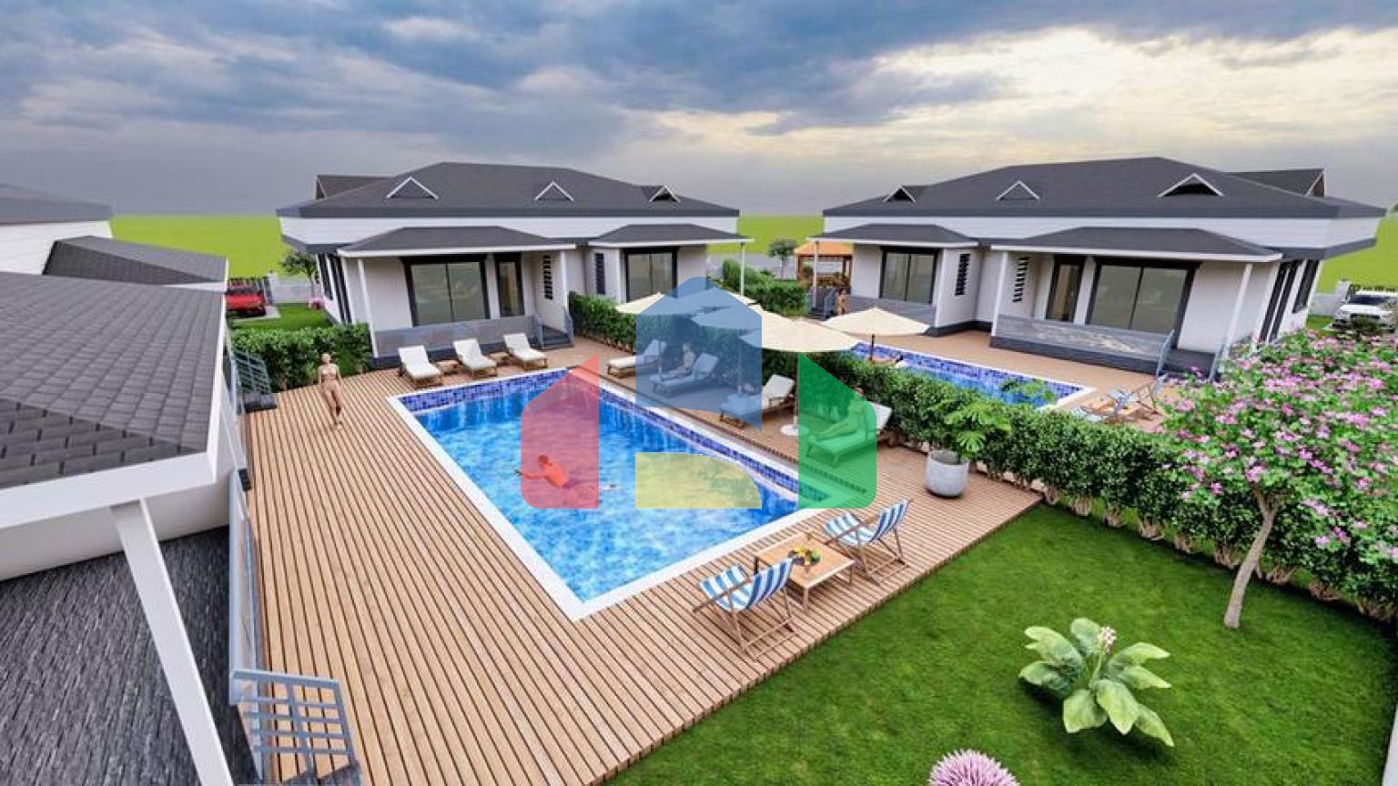 Вілла планування 3 + 1 в районі Кемер - Анталія