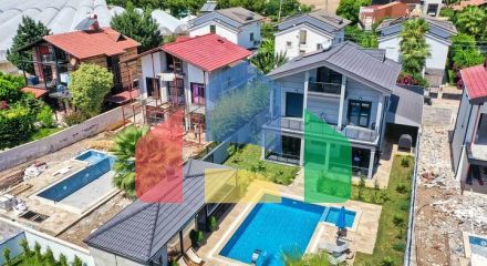 Просторная вилла планировки 4+1 в районе Кемер - Анталия