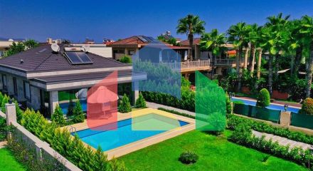 Вилла планировки 6+1 в районе Кемер - Анталия