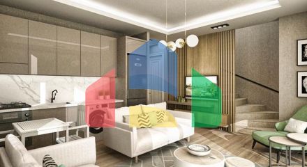 Виллы в комплексе планировки 3+1 в районе Кемер - Анталия