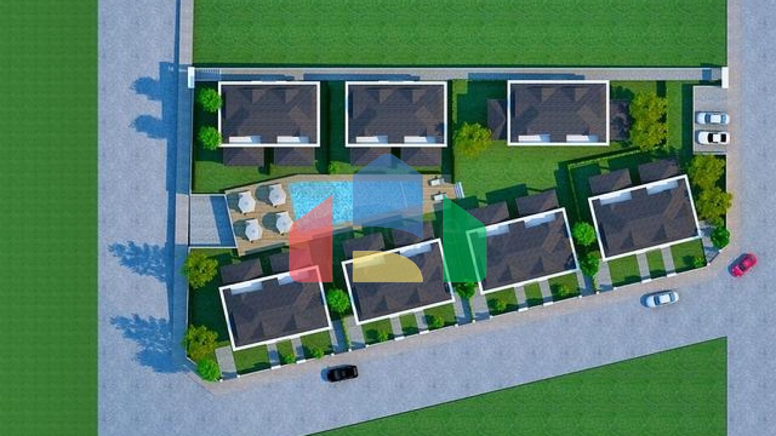 Виллы в комплексе планировки 3+1 в районе Кемер - Анталия