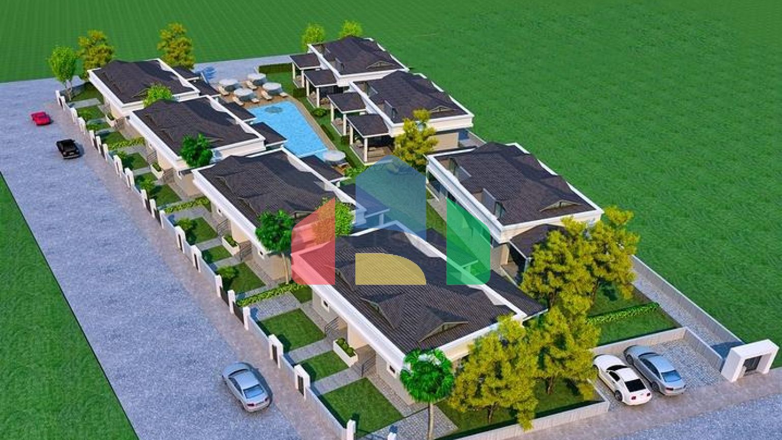 Виллы в комплексе планировки 3+1 в районе Кемер - Анталия