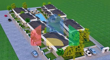 Виллы в комплексе планировки 3+1 в районе Кемер - Анталия