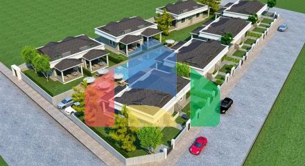 Виллы в комплексе планировки 3+1 в районе Кемер - Анталия