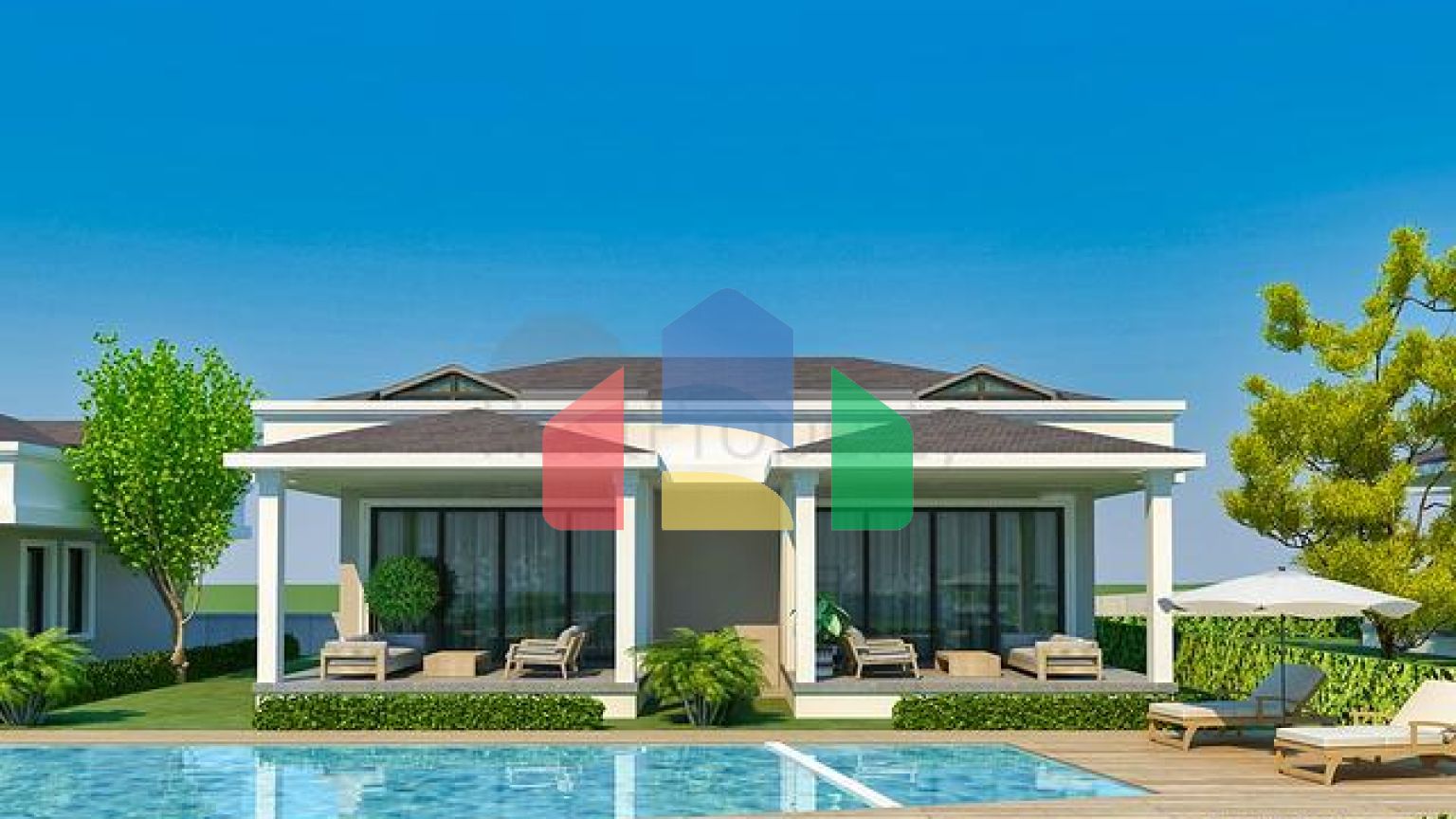 Виллы в комплексе планировки 3+1 в районе Кемер - Анталия