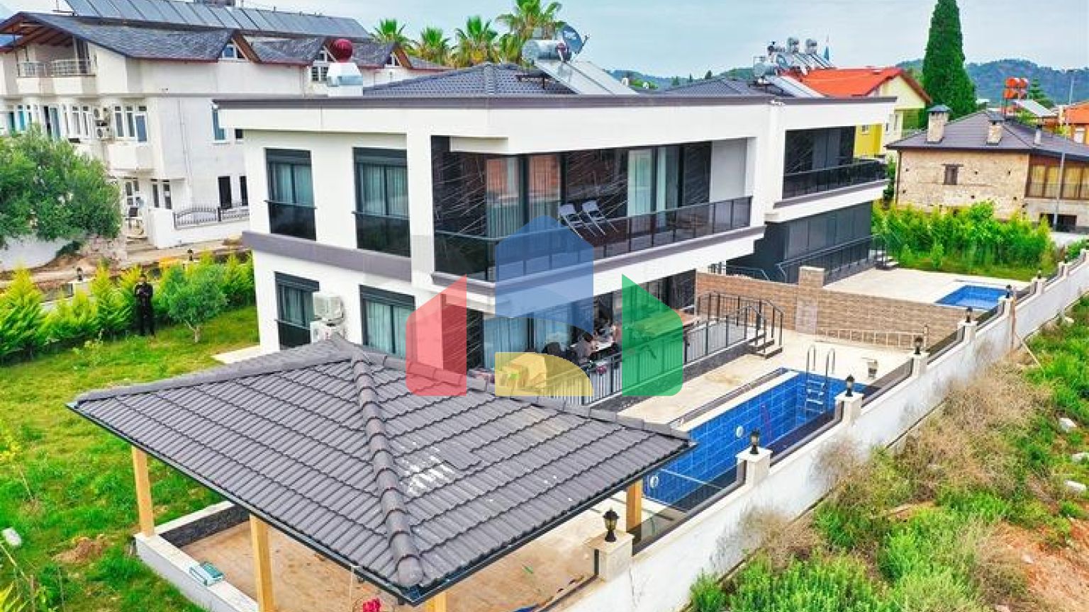 Вилла планировки 4+1 в микрорайоне Текирова - Анталия