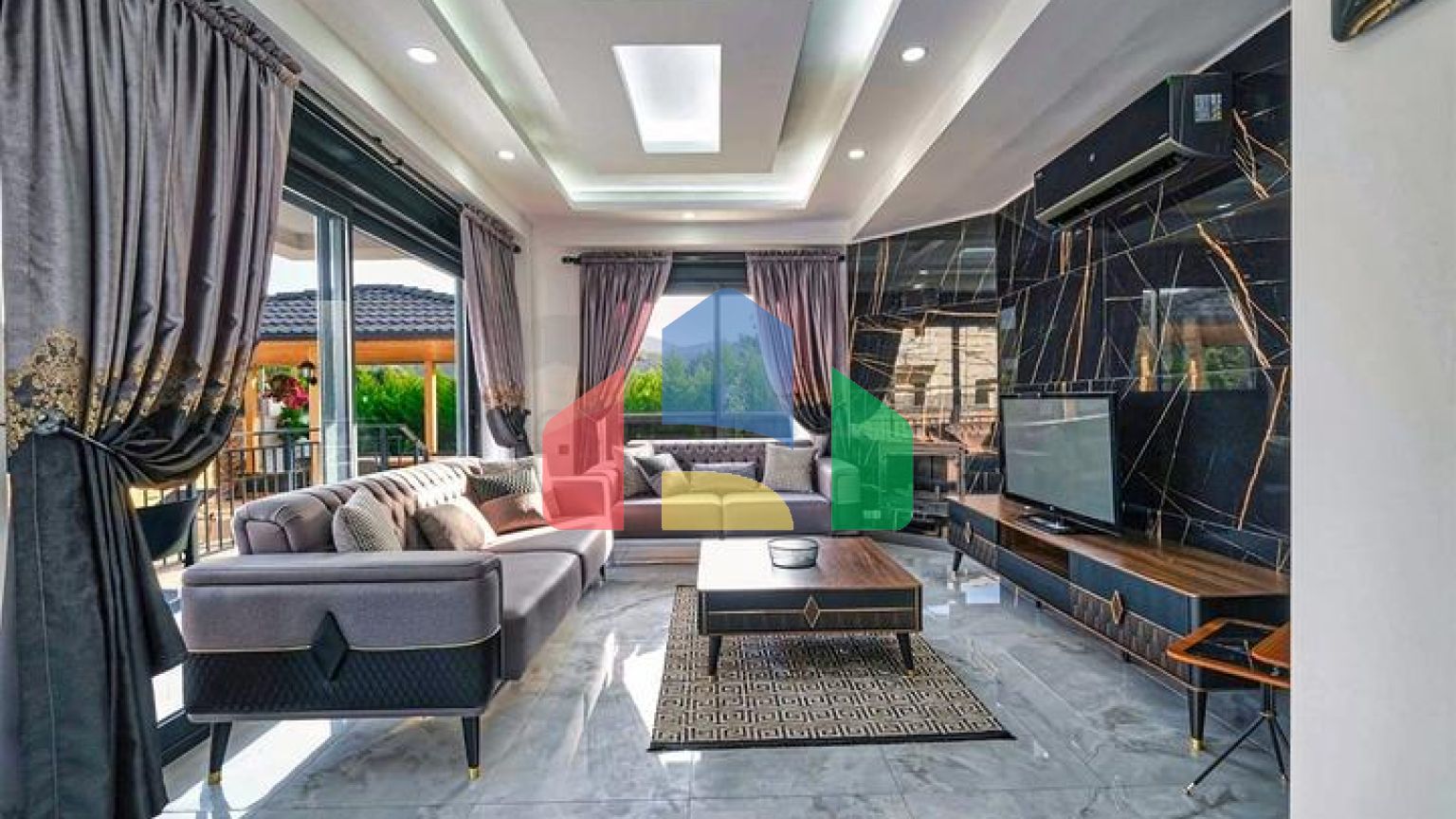 Вилла планировки 4+1 в микрорайоне Текирова - Анталия