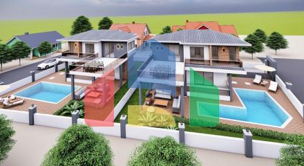 Вилла планировки 3+1 в районе Кемер - Анталия