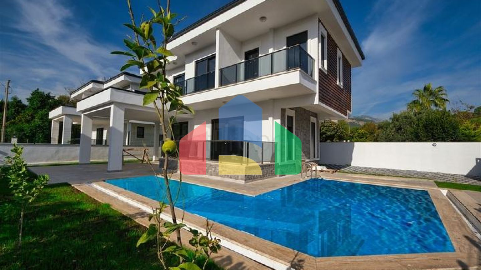 Вилла планировки 3+1 в районе Кемер - Анталия