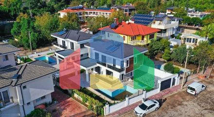 Вилла планировки 3+1 в районе Кемер - Анталия