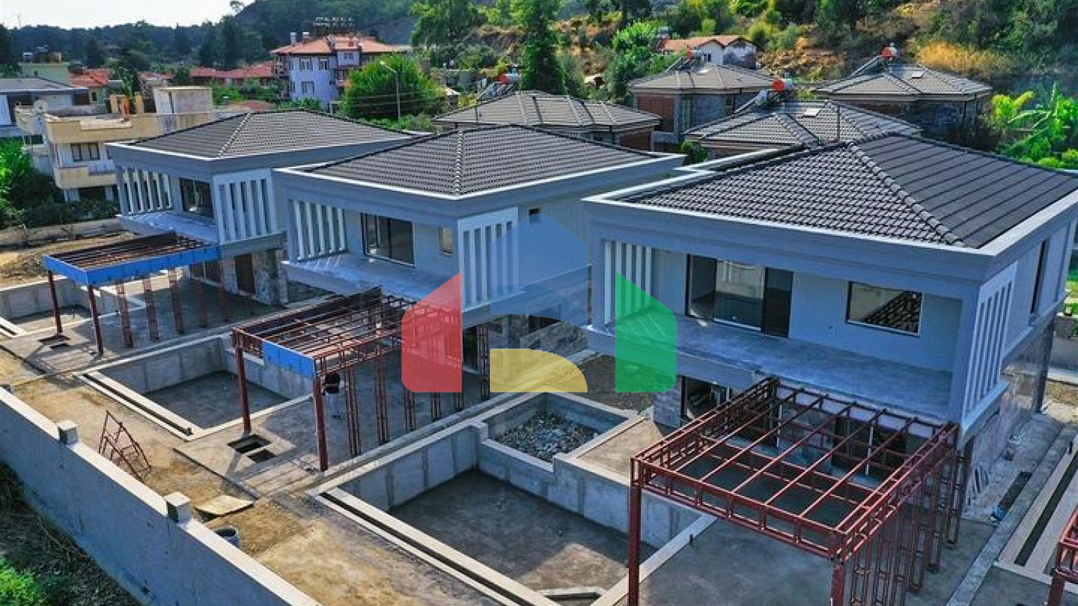 Вилла планировки 3+1 в районе Кемер - Анталия