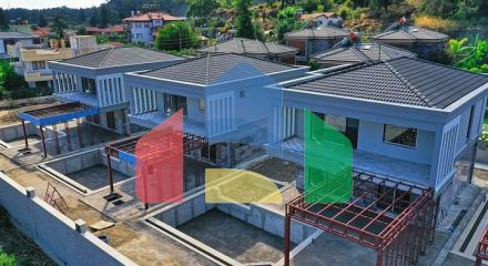 Вилла планировки 3+1 в районе Кемер - Анталия