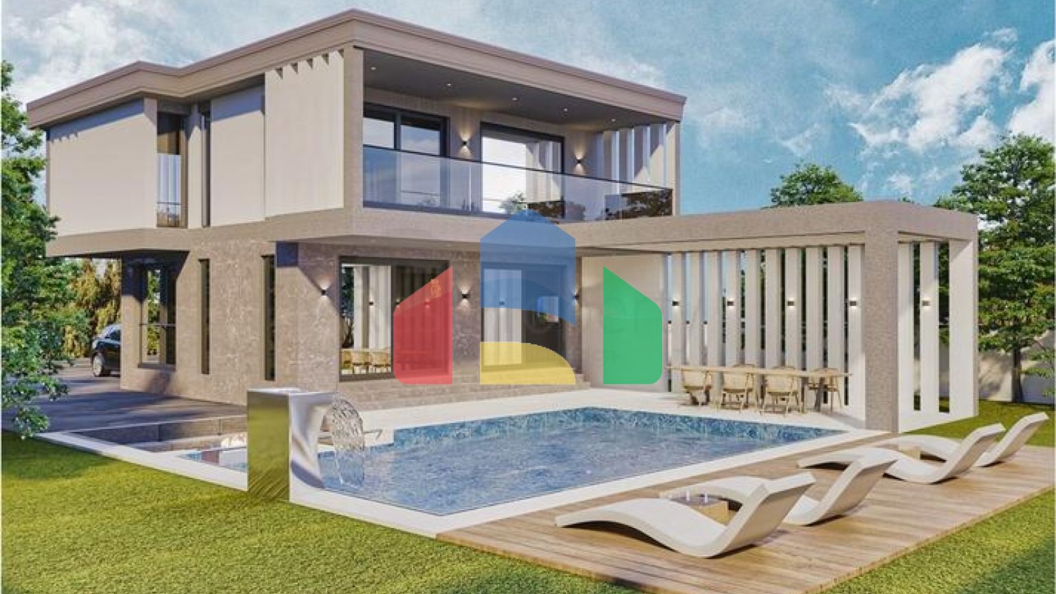 Вилла планировки 3+1 в районе Кемер - Анталия