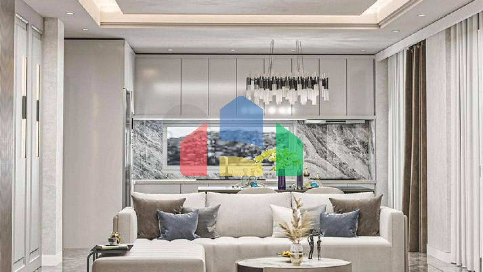 Вилла планировки 3+1 в районе Кемер - Анталия