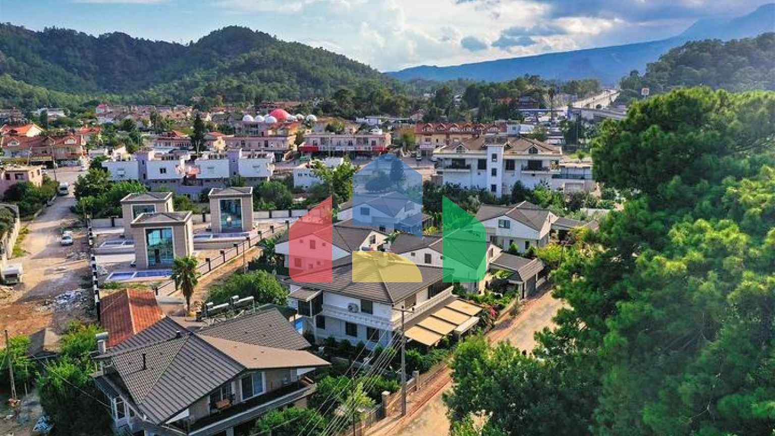 Вилла планировки 3+2 в районе Кемер - Анталия