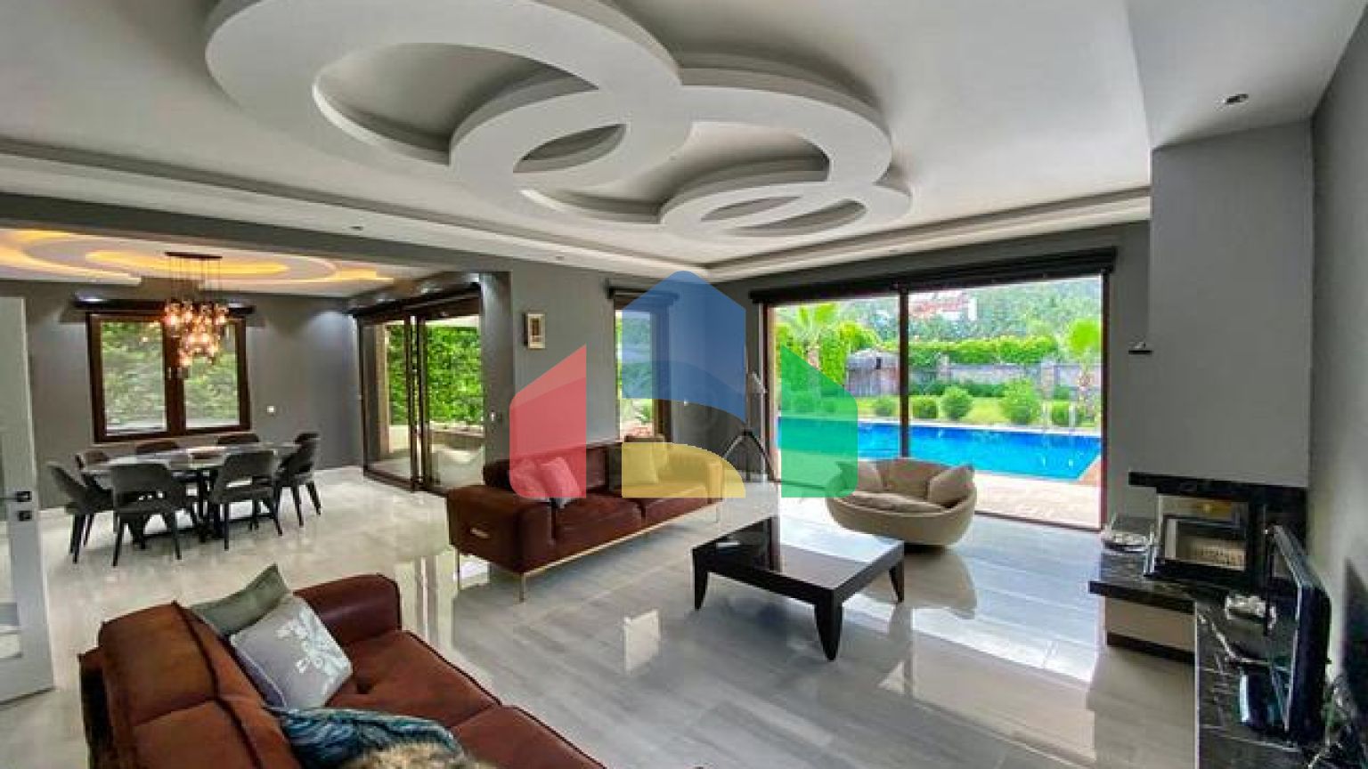 Вилла планировки 4+1 в районе Кемер - Анталия