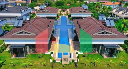 Таунхаус  планировки 3+1 в районе Кемер - Анталия