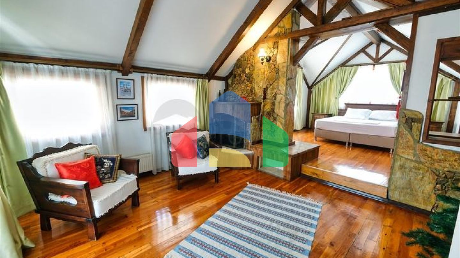 Вилла планировки 6+1 в районе Кемер - Анталия