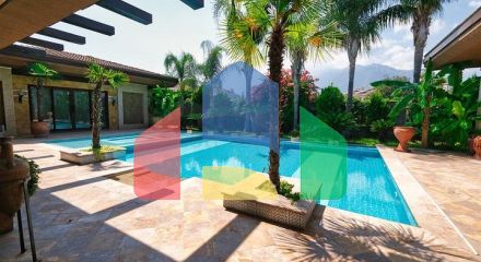 Вилла планировки 5+1 в районе Кемер - Анталия