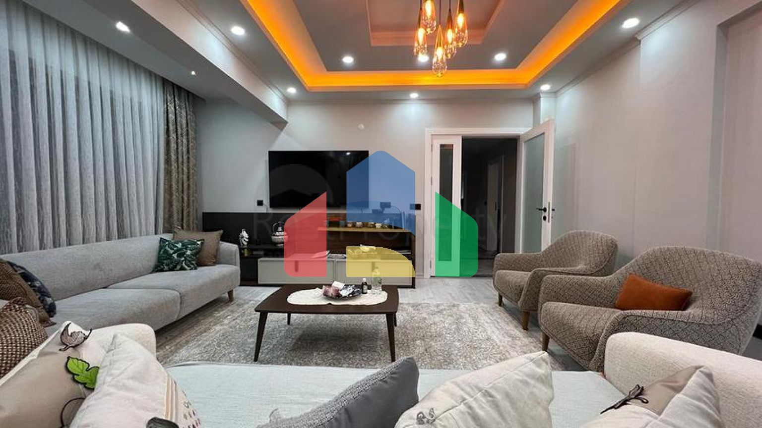 Квартира планировки 4+1 в микрорайоне Асланбуджак - Анталия