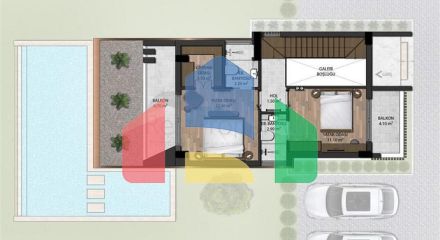 Виллы планировки 3+1 в престижном районе Кемер - Анталия