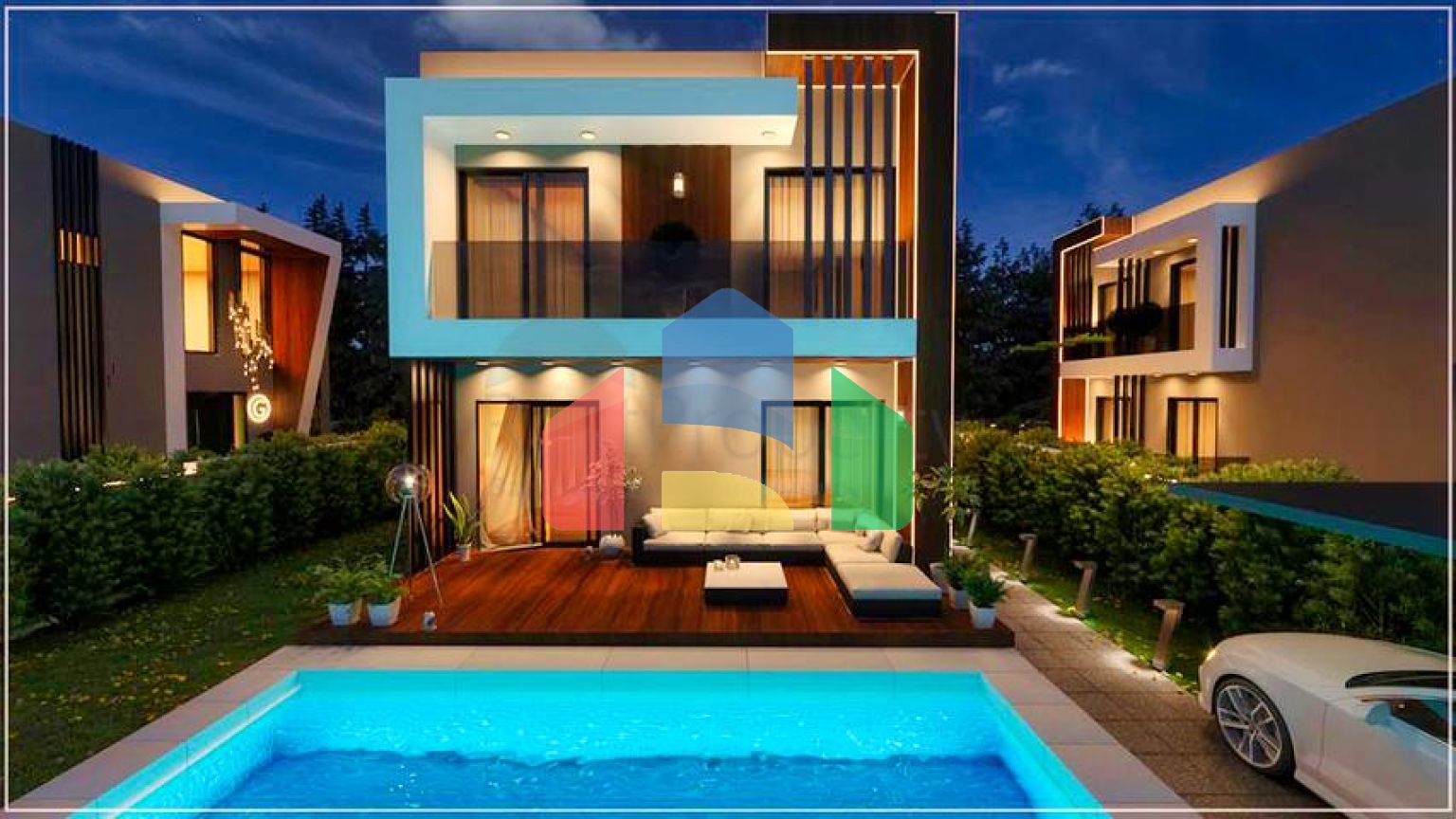 Вілли в мікрорайоні Чамюва, Кемер-Анталія .