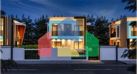 Вілли в мікрорайоні Чамюва, Кемер-Анталія .