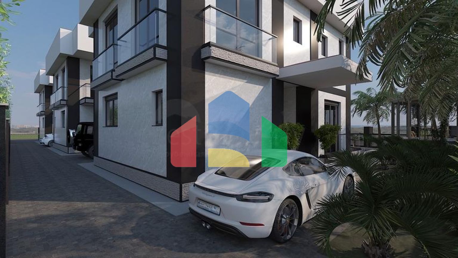 Вілли планування 4 + 1 в районі Кемер - Анталія