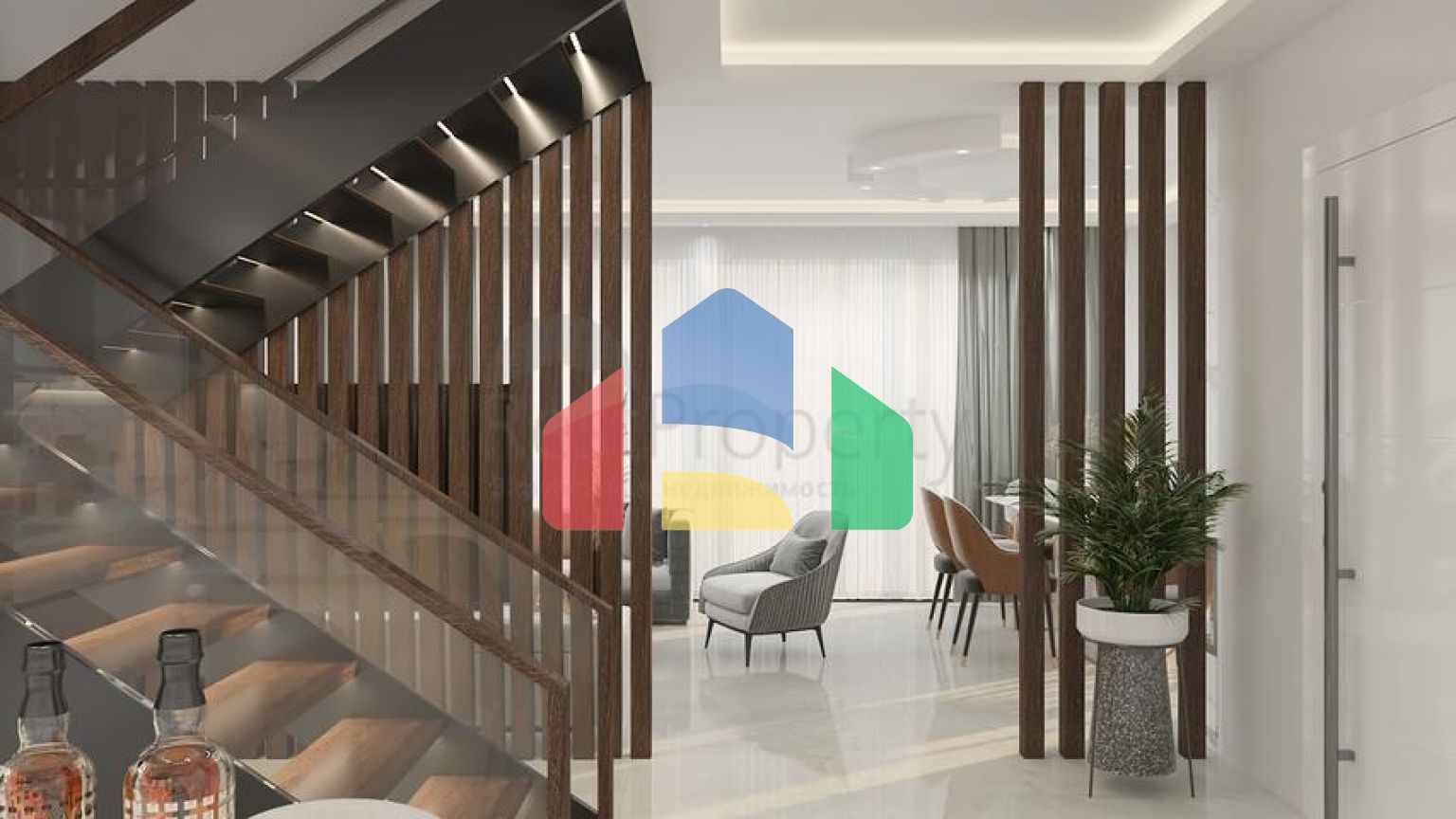 Вілли планування 4 + 1 в районі Кемер - Анталія