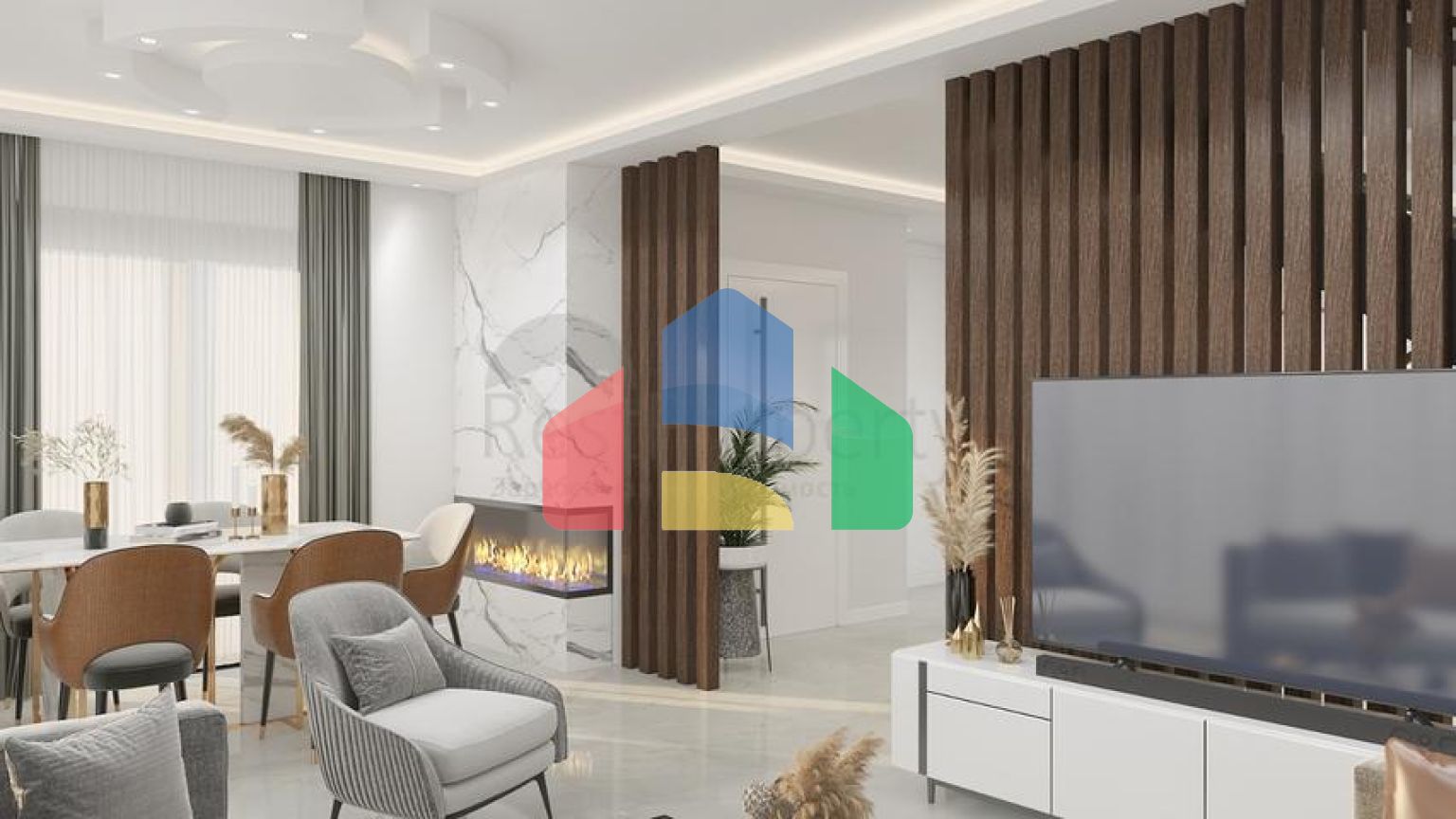 Вілли планування 4 + 1 в районі Кемер - Анталія