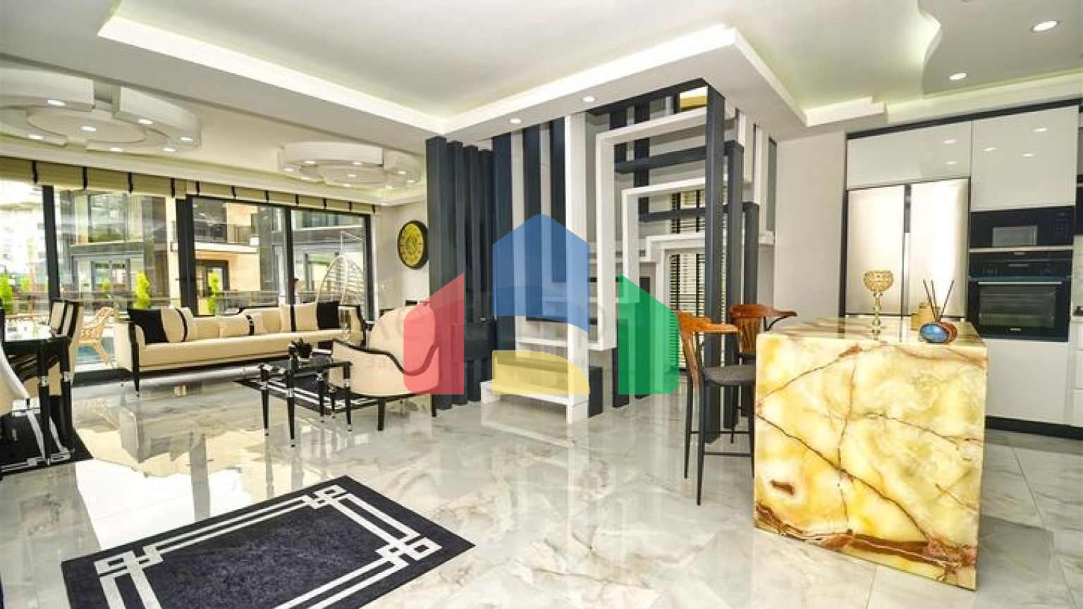 Вілли планування 4 + 1 в районі Кемер - Анталія