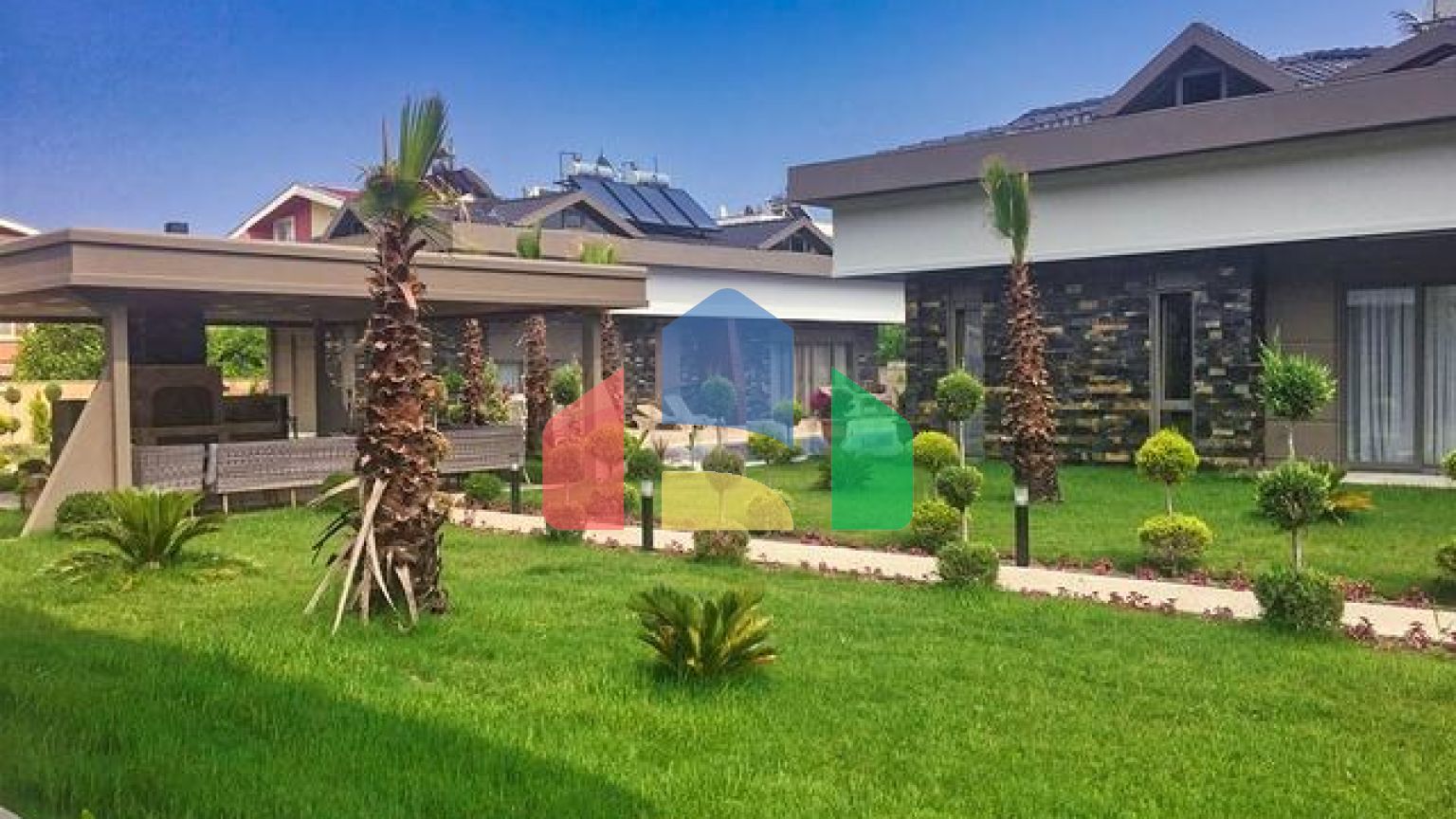 Вилла планировки 4+1 в микрорайоне Асланбуджак - Анталия