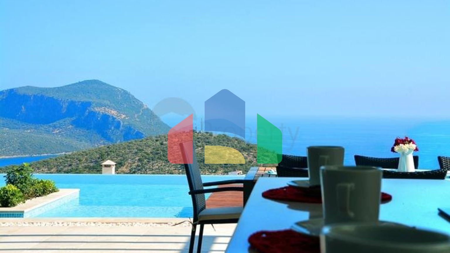 Великолепная вилла с видом на море в Калкане