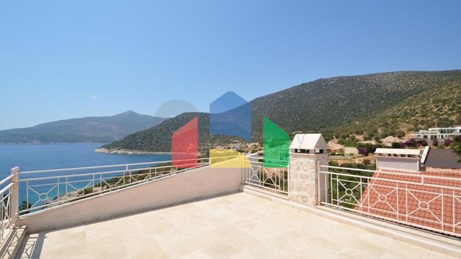 Прекрасная вилла с видом на море в районе Каламар, Калкан