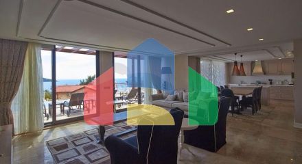 Вилла 4+1 с видом на море в Калкане