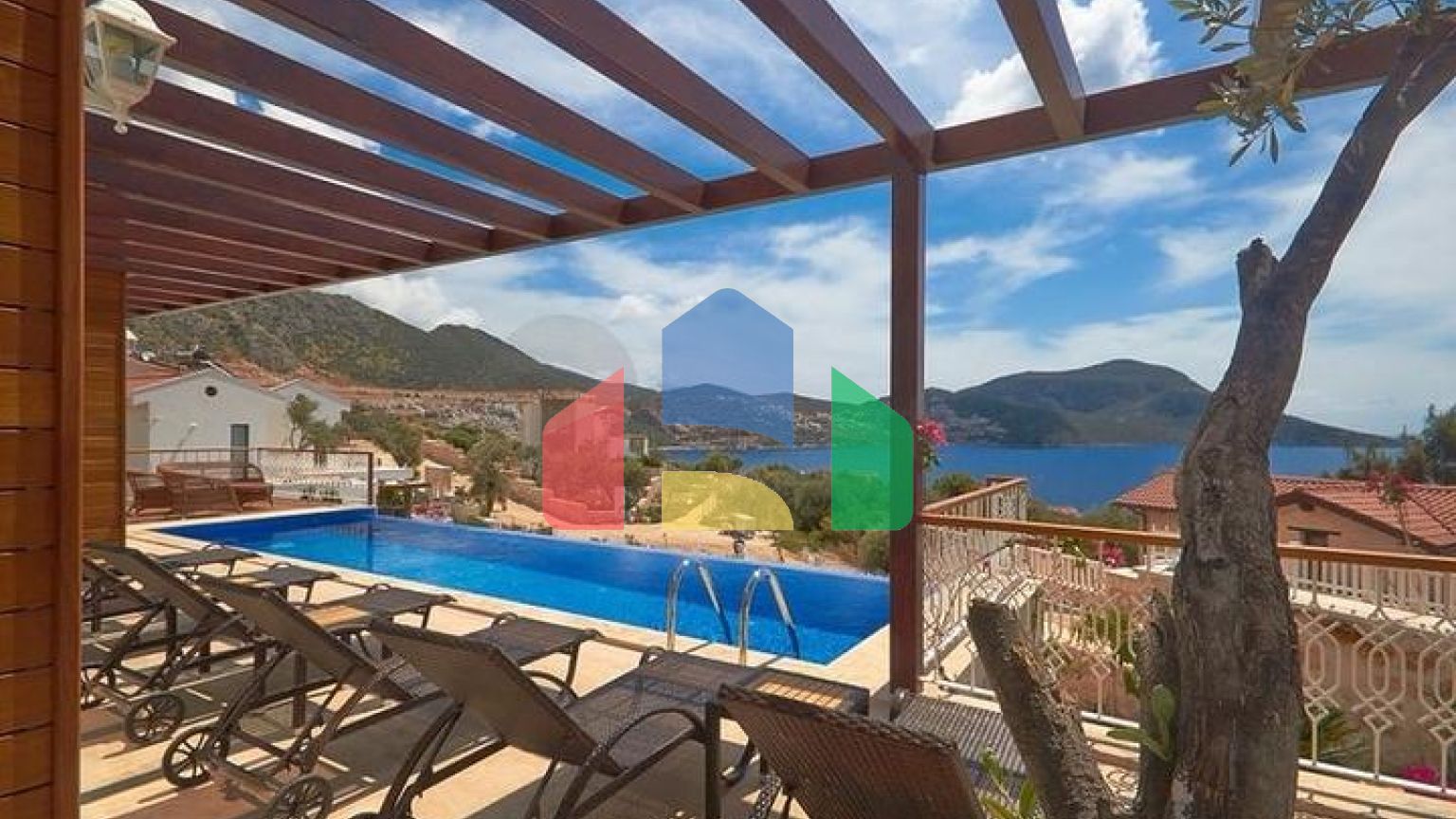 Вилла 4+1 с видом на море в Калкане