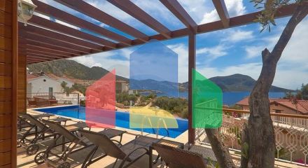 Вилла 4+1 с видом на море в Калкане