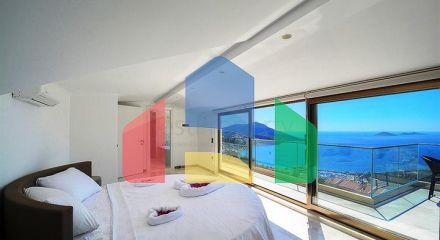 Приватна вілла 5 + 1 у Калкані з видом на море та острови