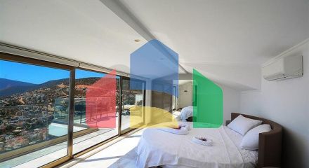 Приватна вілла 5 + 1 у Калкані з видом на море та острови