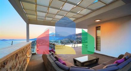 Приватна вілла 5 + 1 у Калкані з видом на море та острови